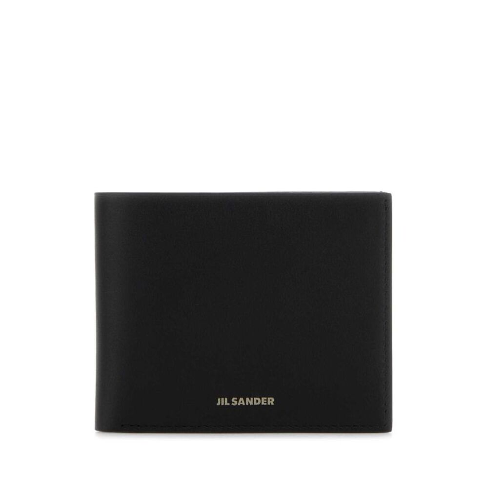 Jil Sander Men Black Leather Wallet